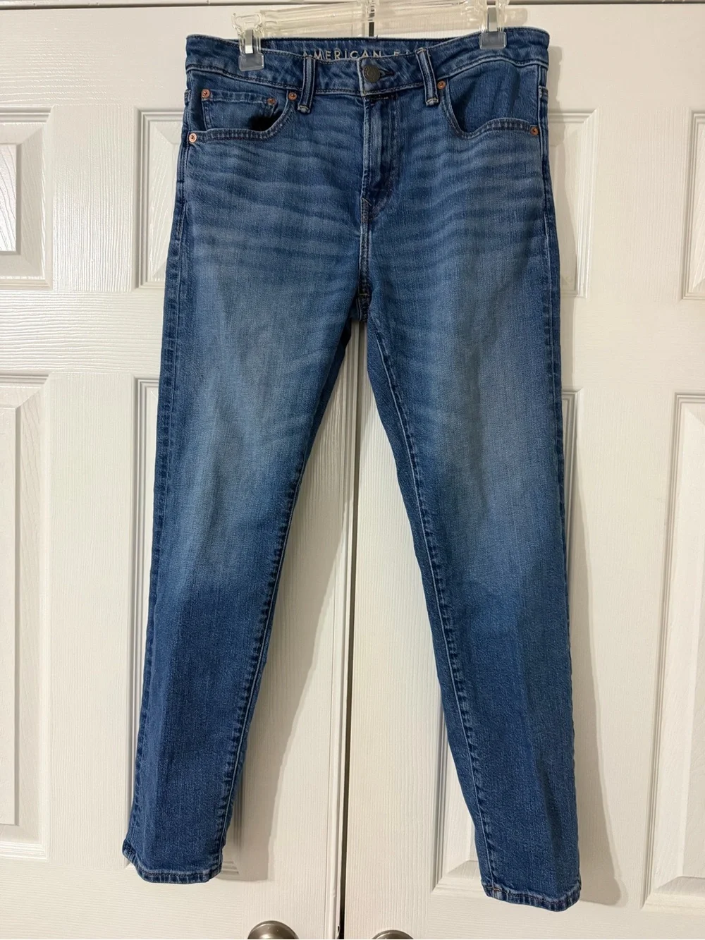 American Eagle Outfitters Men's Blue athletic Straight Jeans 30x30